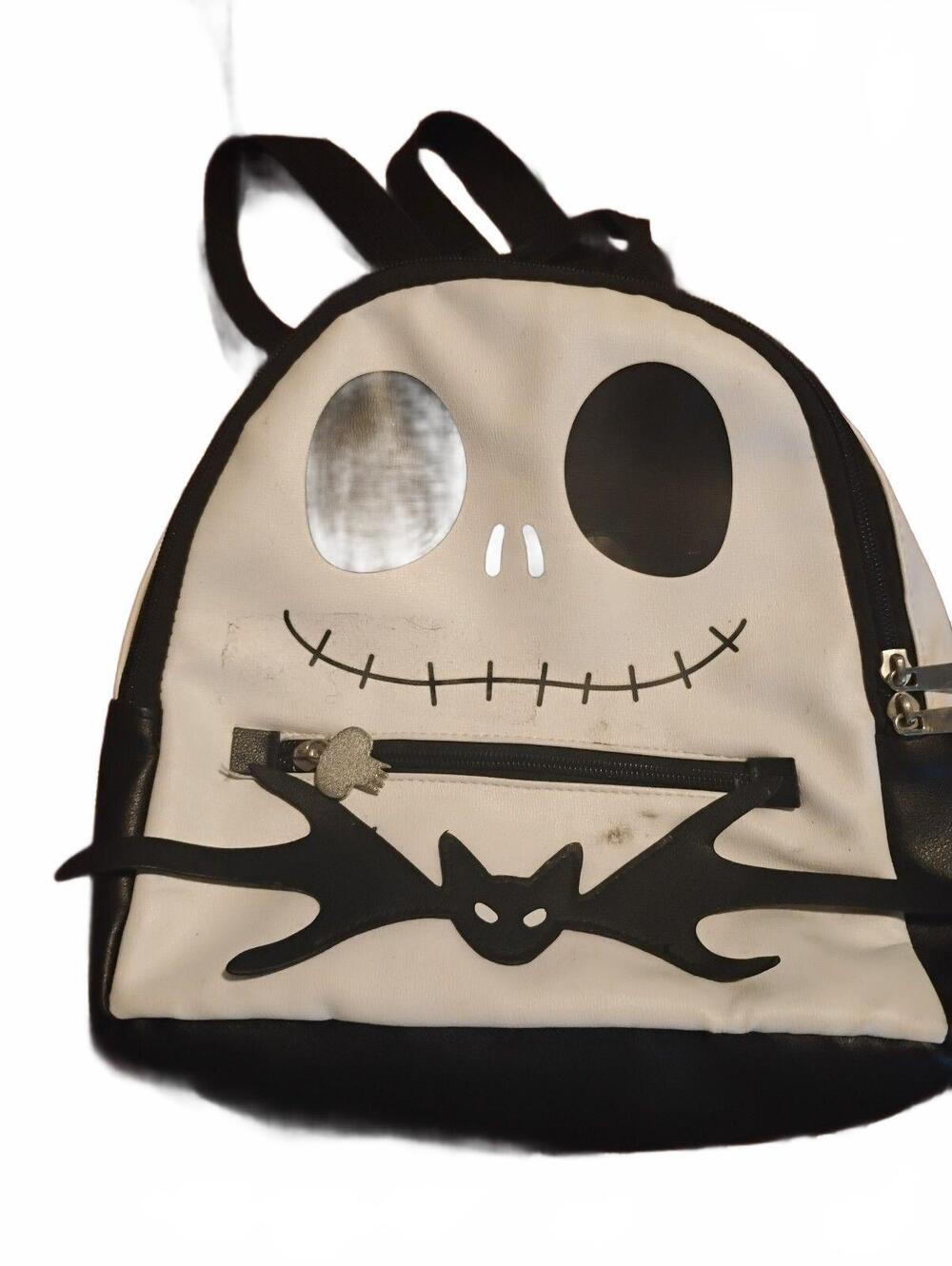 Novelty Jack Skellington Themed Backpack with Front Zipper Pocket